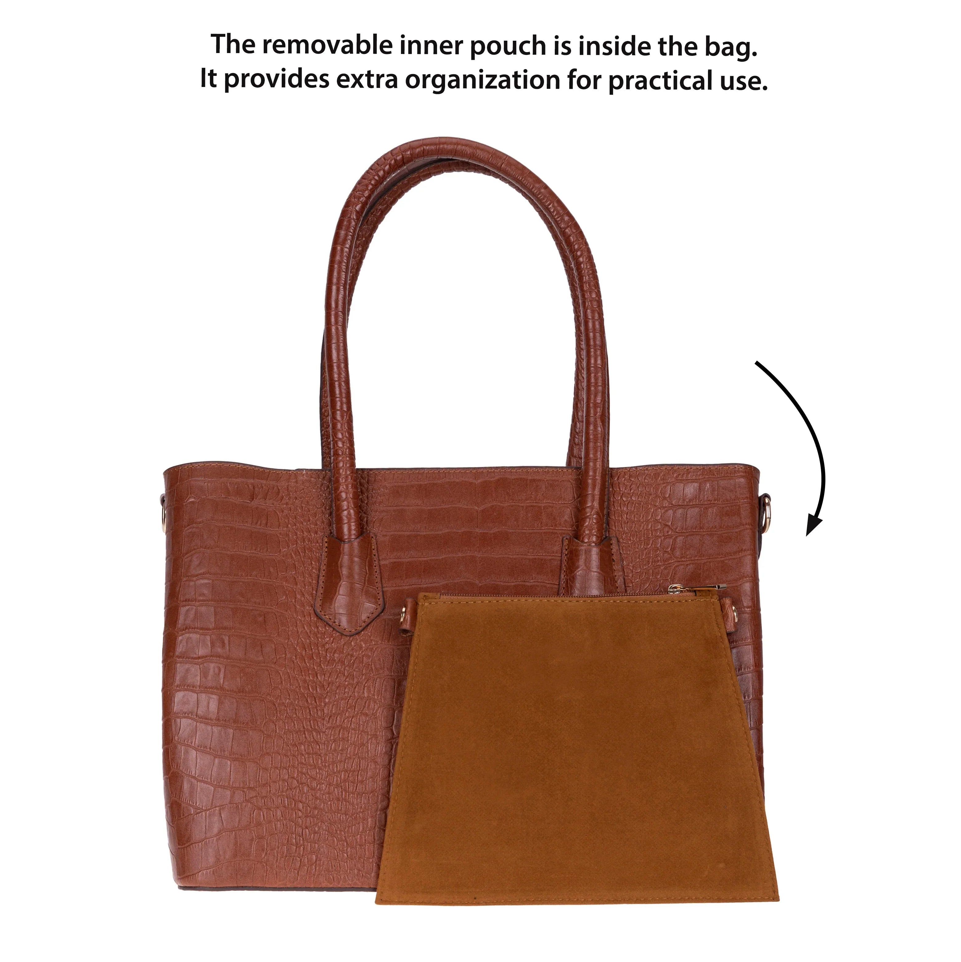 Carrera Novelya Women’s Leather Bag – Full-Grain Calf Leather Top Handle Bag for Elevated Everyday Carry | Minimal & Handcrafted