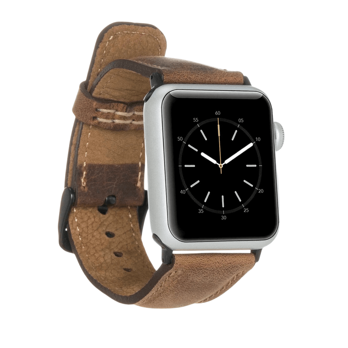 Apple Watch Dark Brown Leather Strap - Boston
