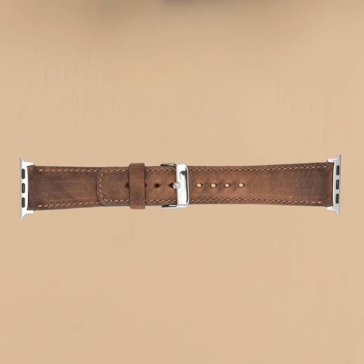 Apple Watch Dark Brown Leather Strap - Boston