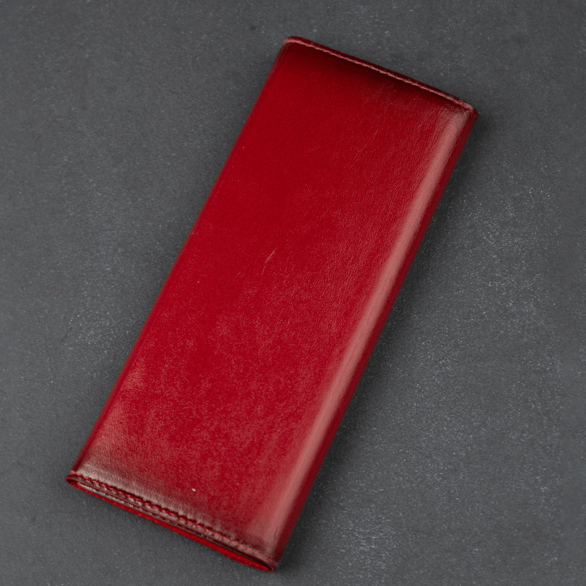 Luxury Leather Sunglasses Case - Red - Louisville