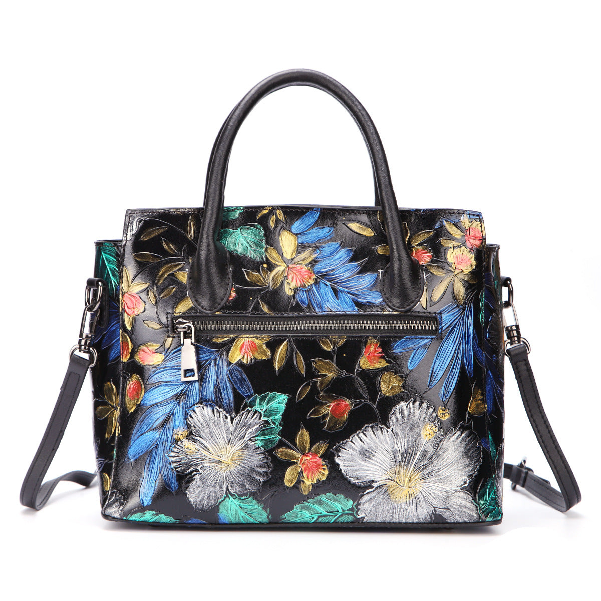 First Layer Cowhide Fashion Hand-painted Women&