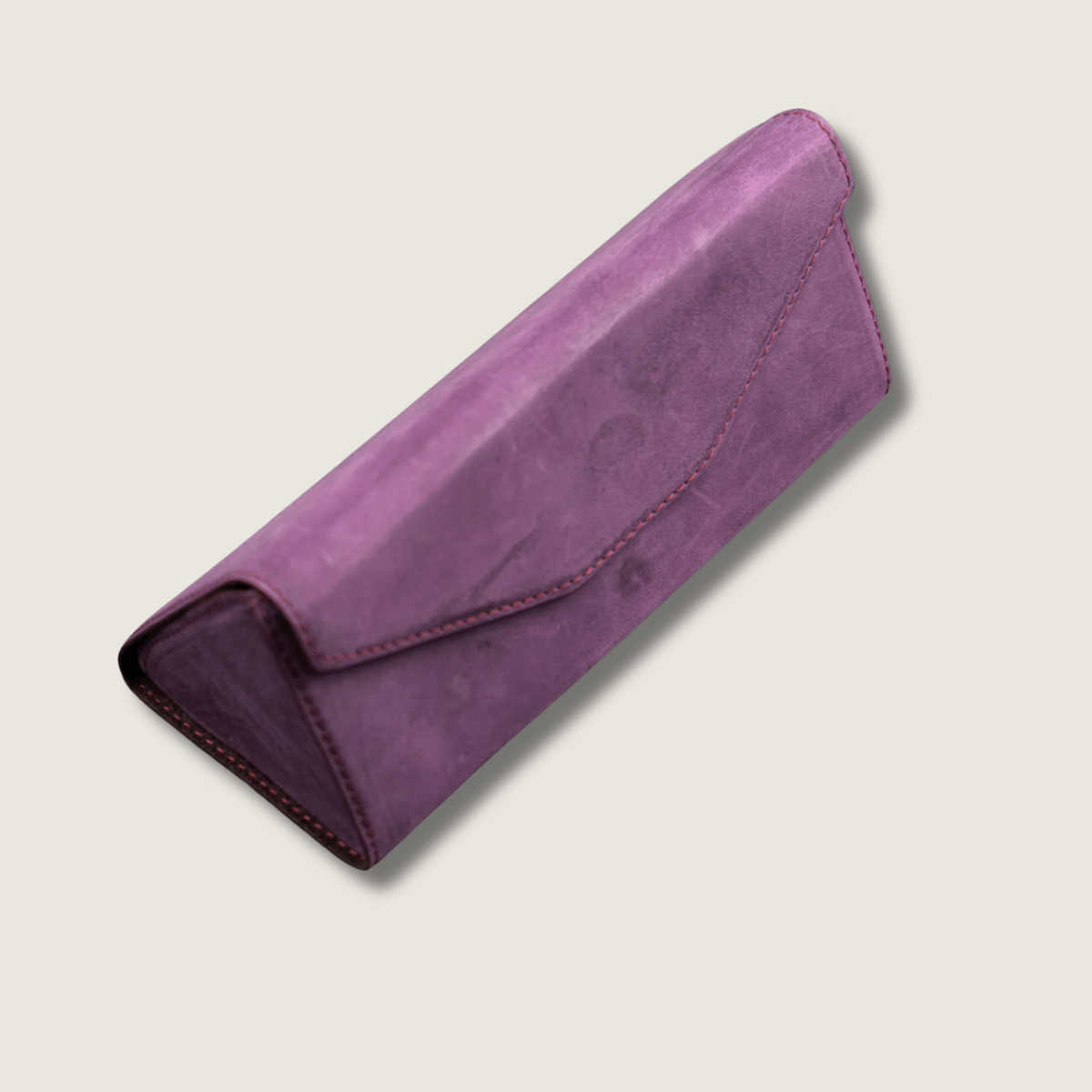 Luxury Leather Sunglasses Case - Purple - Louisville