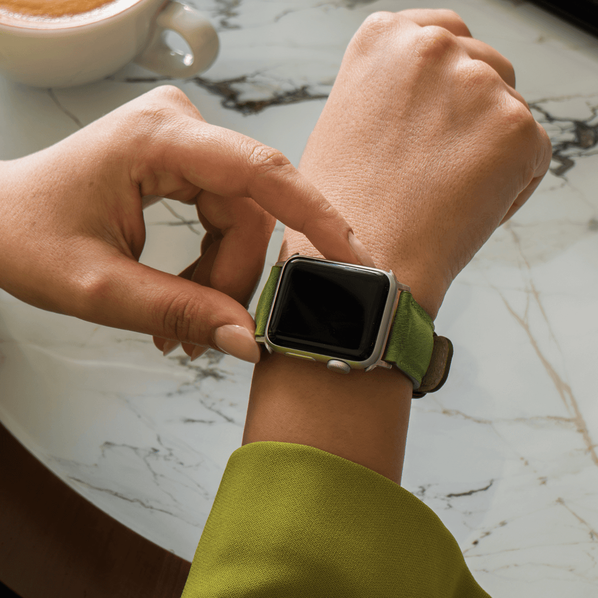 Luxury Double Wrap Brown Leather Apple Watch Band - San Diego