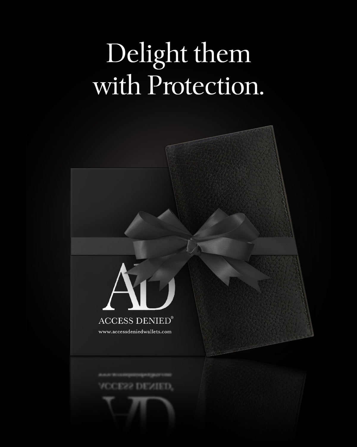 Genuine Leather Checkbook Cover – Card Slots, RFID Blocking