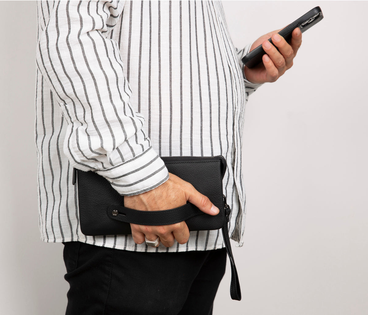 Prestige Leather Clutch Bag
