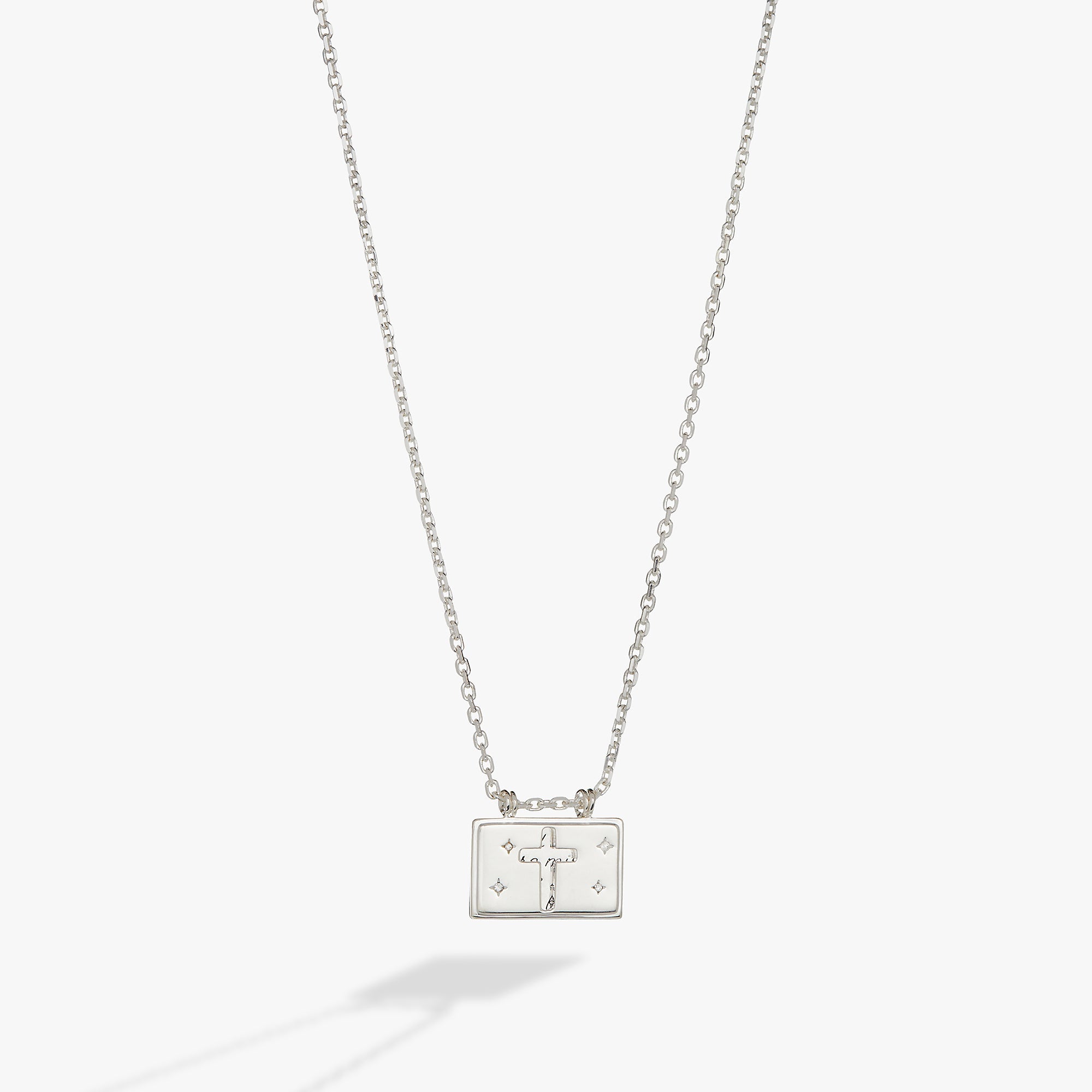 Hidden Message Cross Affirmation Necklace