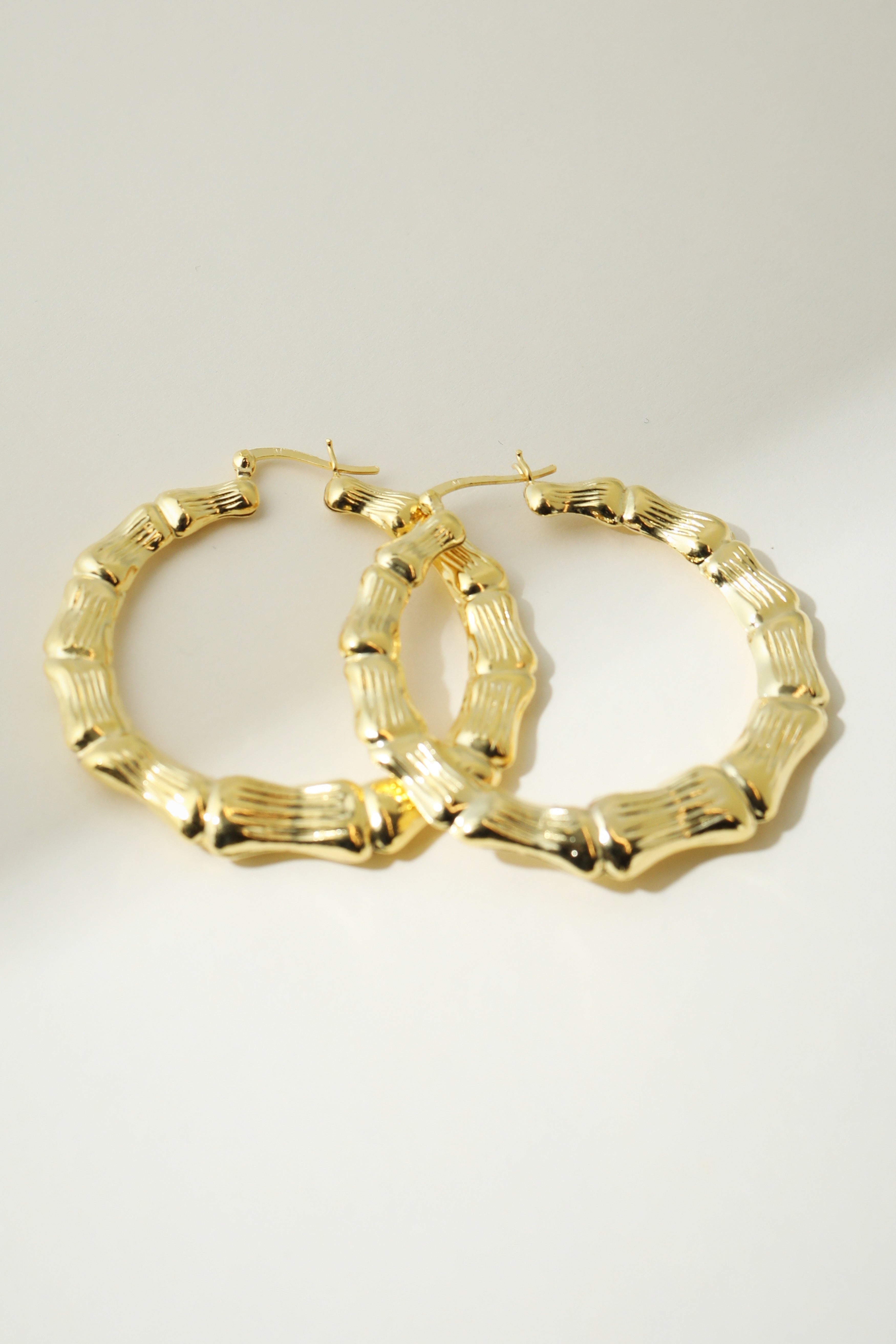 The Bamboo Hoop Earring