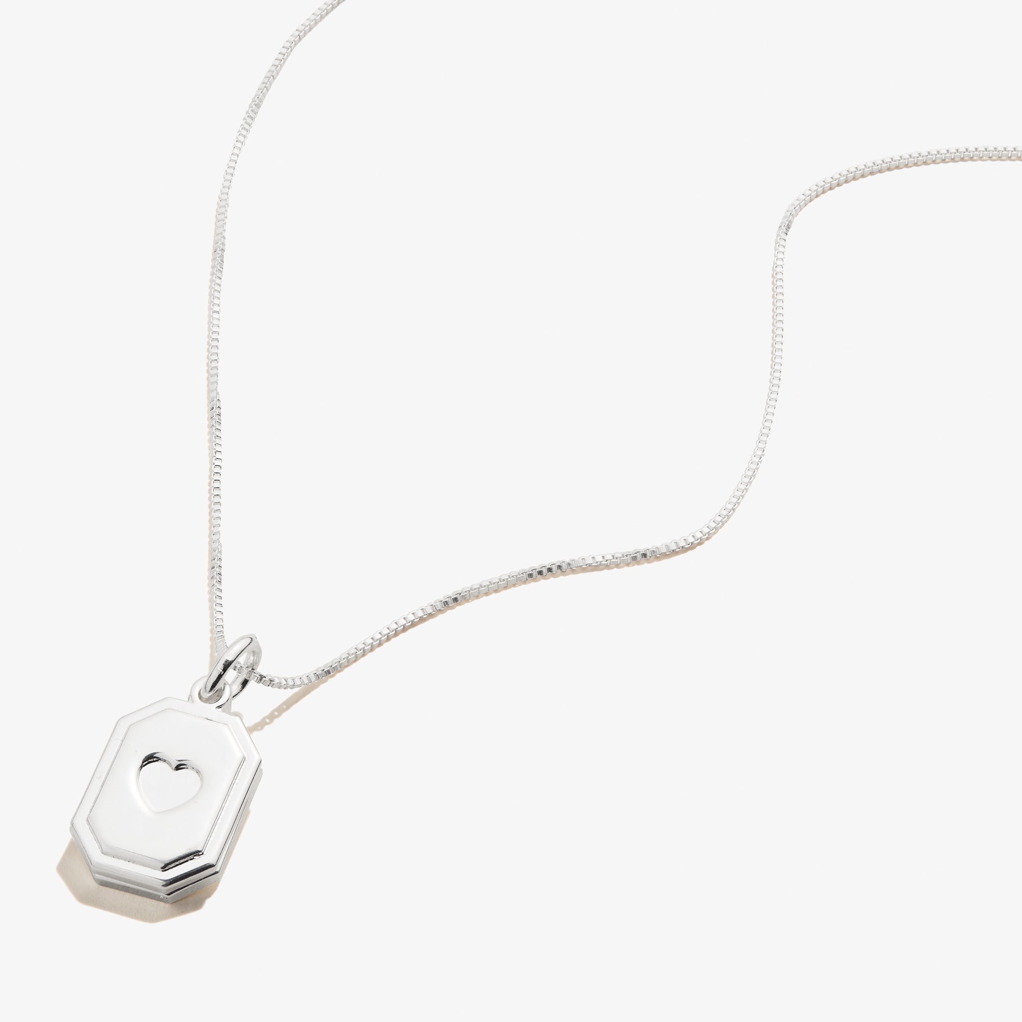 Slider Tag Heart Charm Necklace, 21&