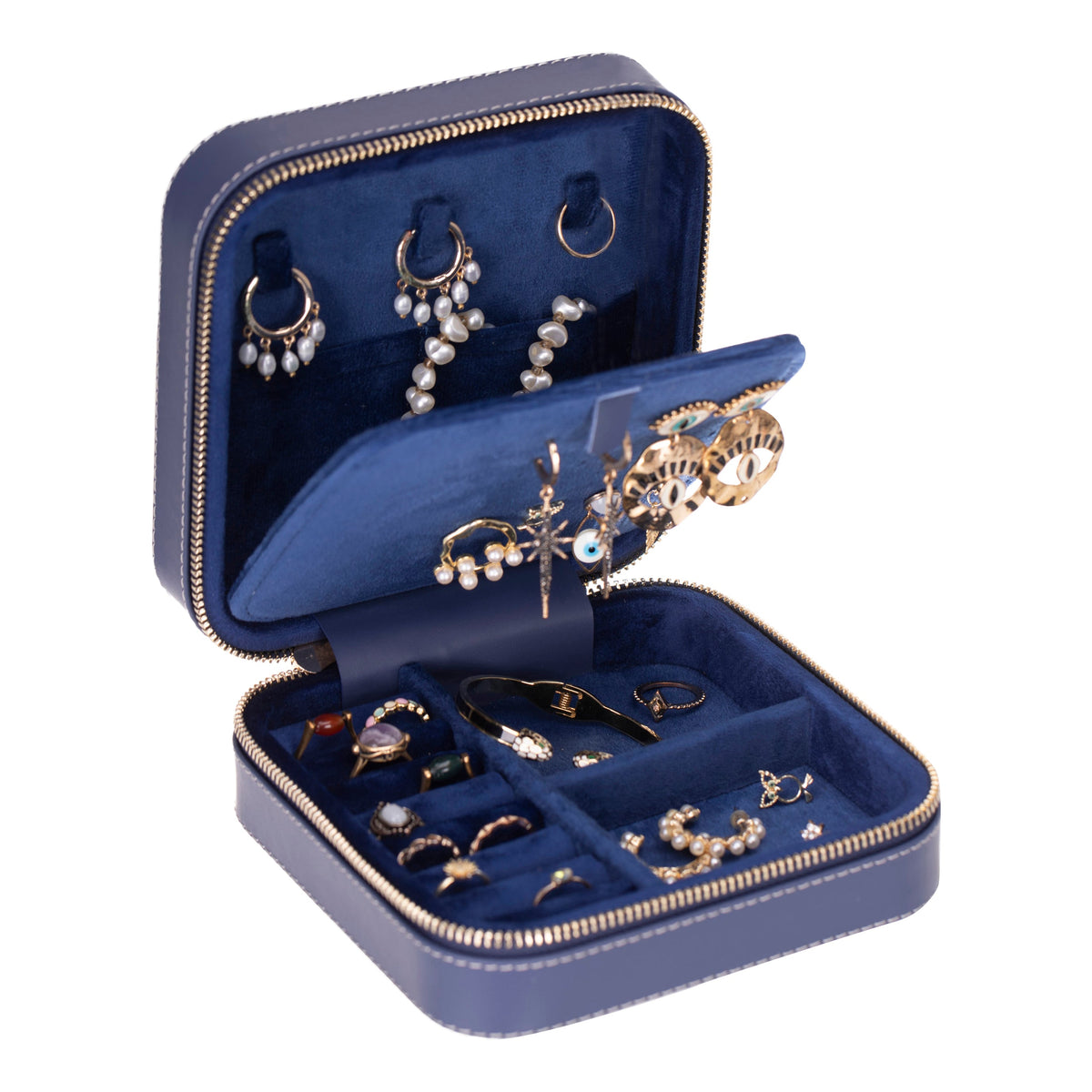 Amanda Leather Jewelry Box, Large