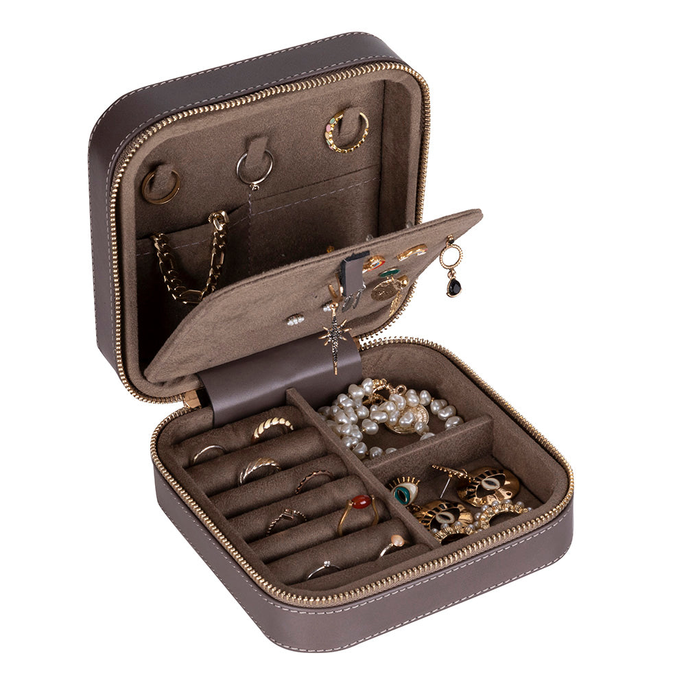 Amanda Leather Jewelry Box, Large