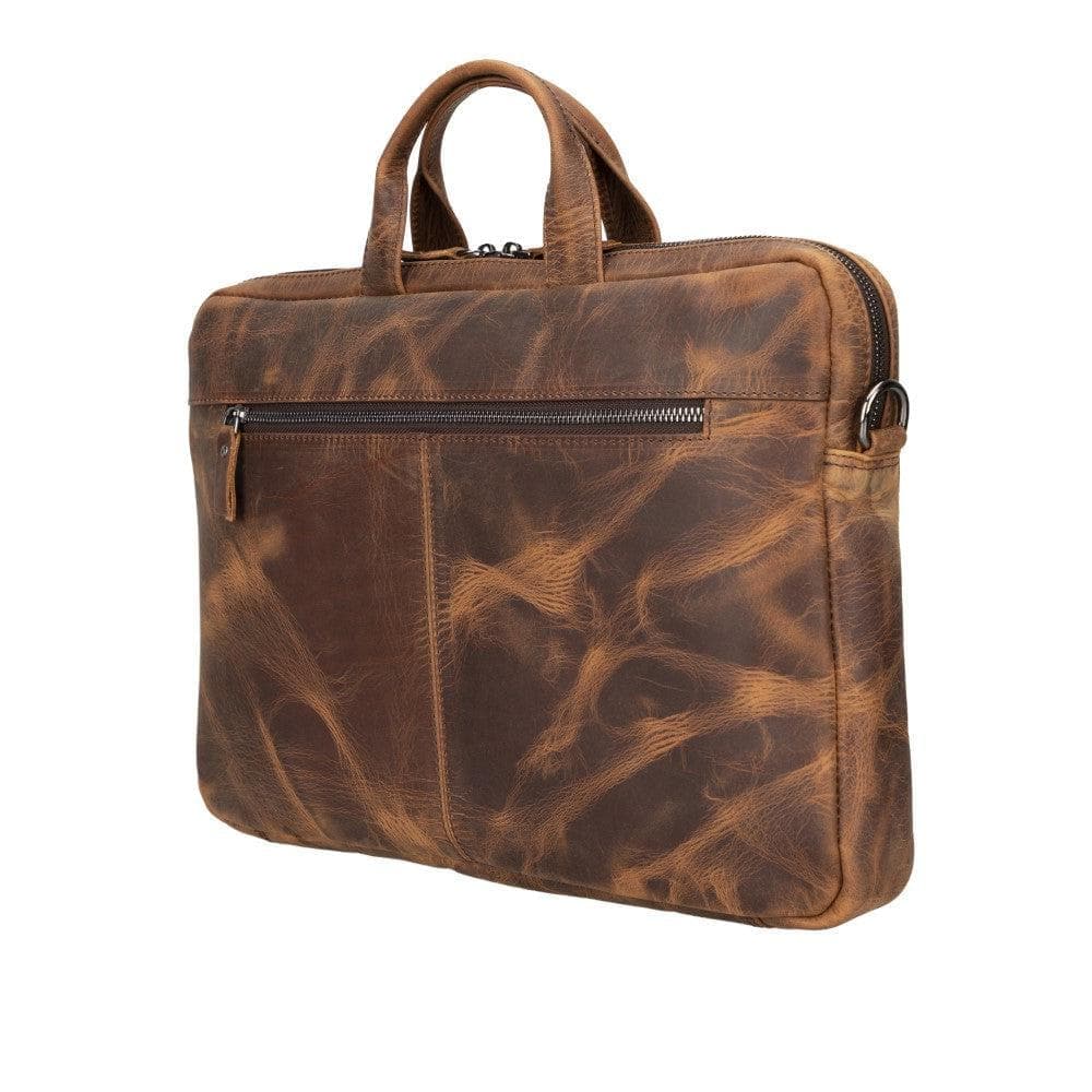 Apollo Leather Business Briefcase / Laptop Case 14"