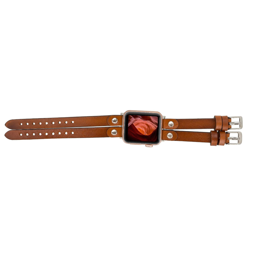 Durham Ely Leather Apple Watch Double Band