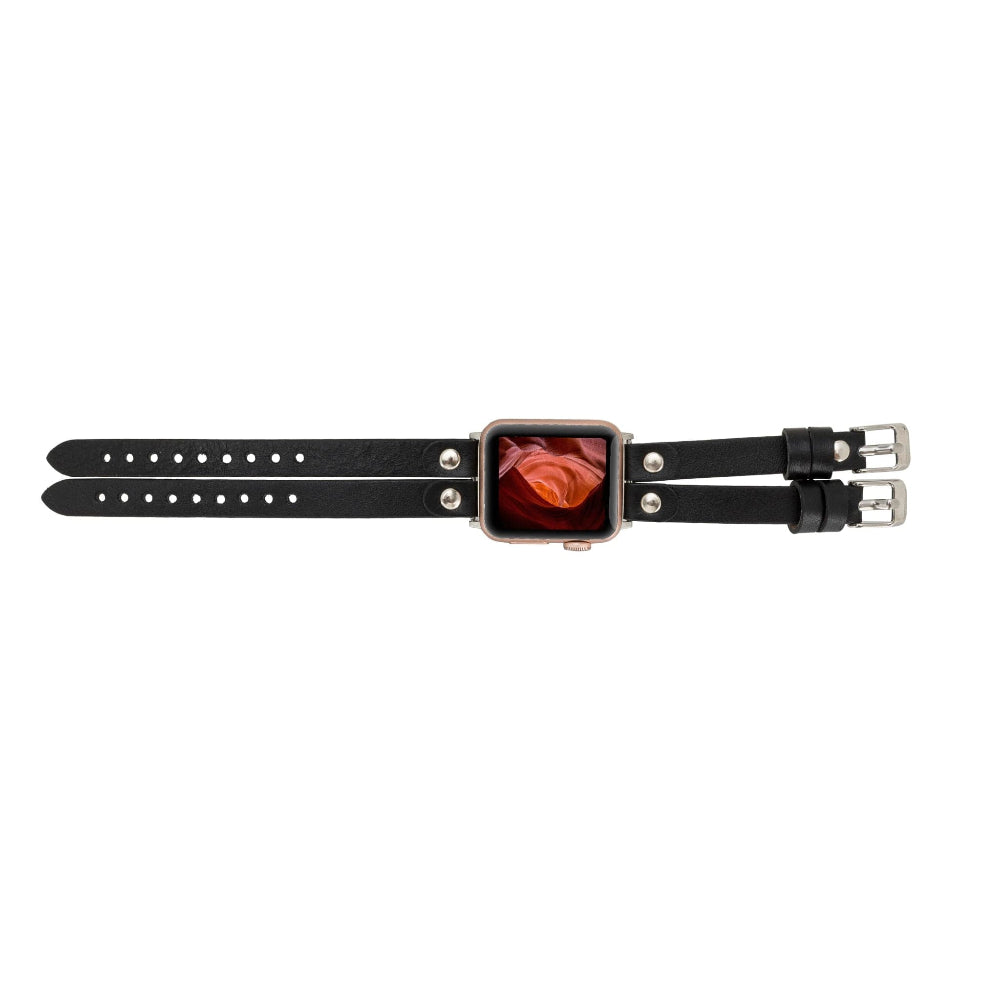 Durham Ely Leather Apple Watch Double Band
