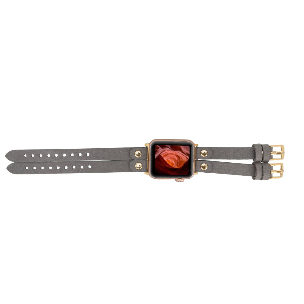 Durham Ely Leather Apple Watch Double Band