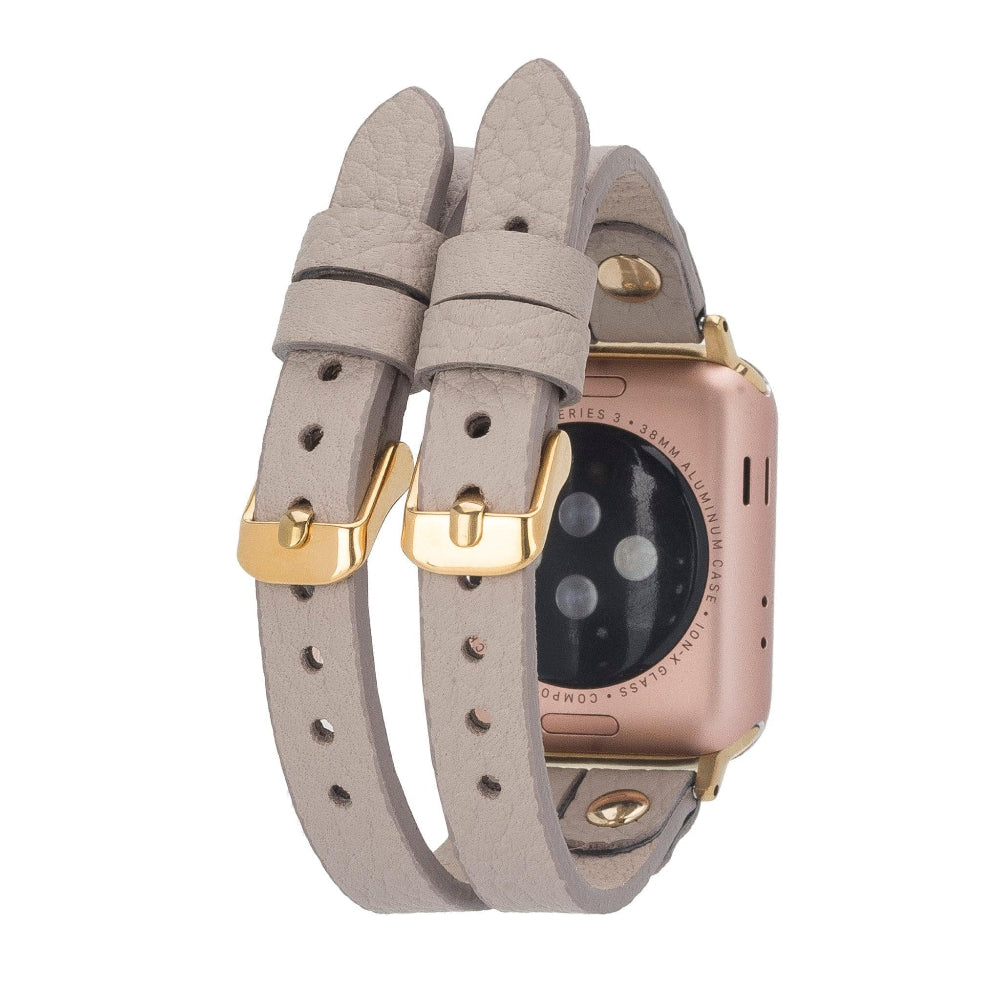 Durham Ely Leather Apple Watch Double Band