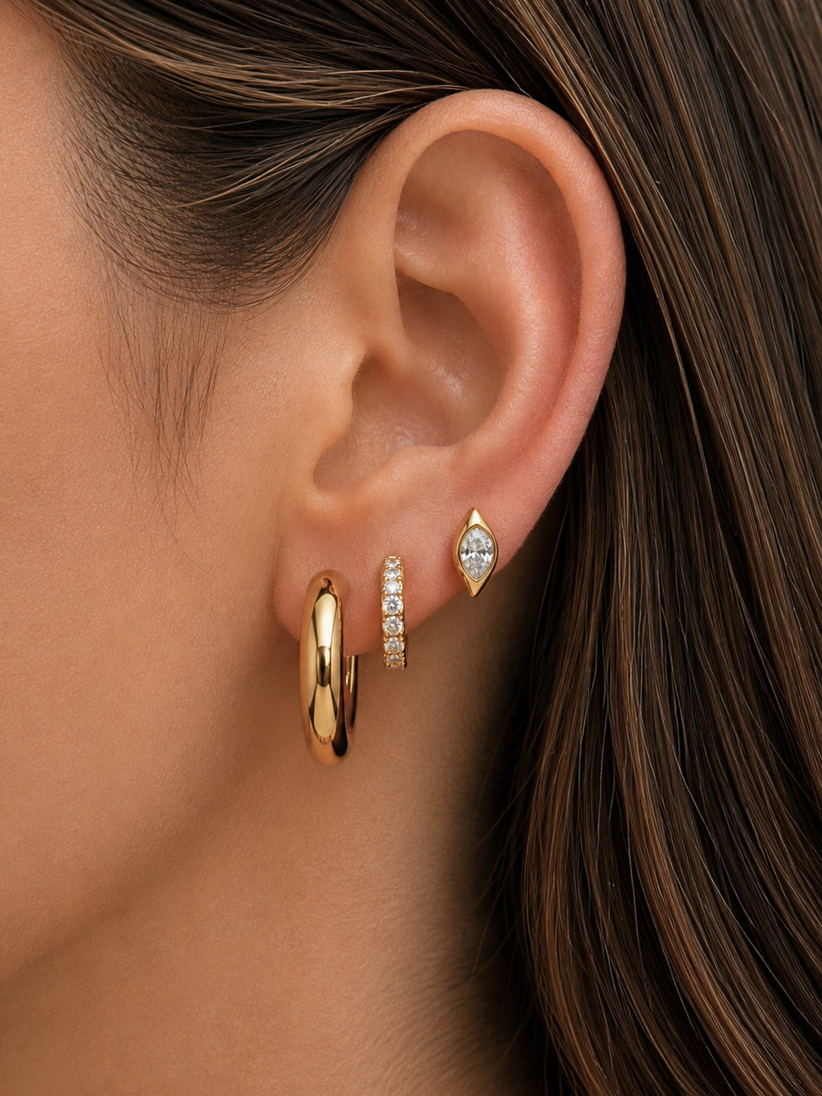 Gold Filled Chunky Hoops
