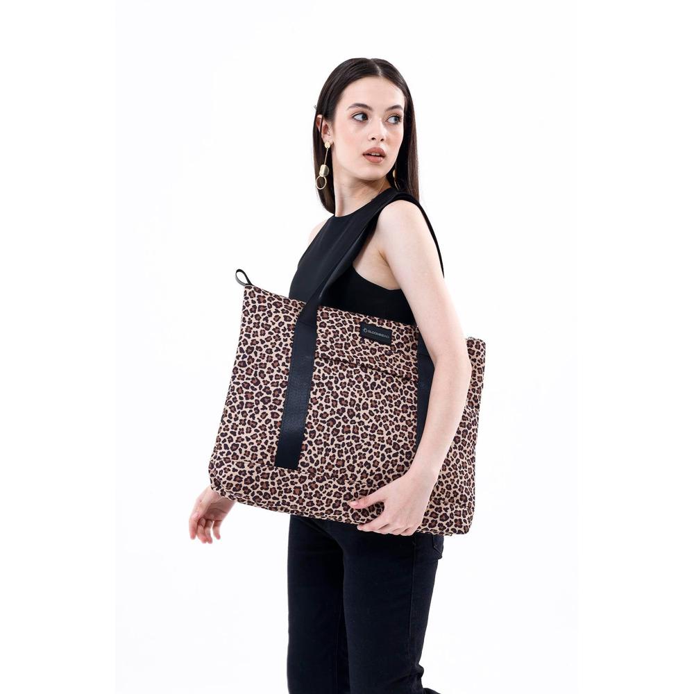 Earthy Leopard Tote Bag