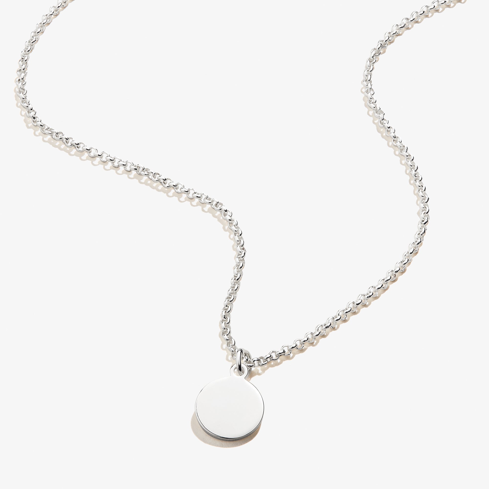 Small Circle Charm Necklace, 19&