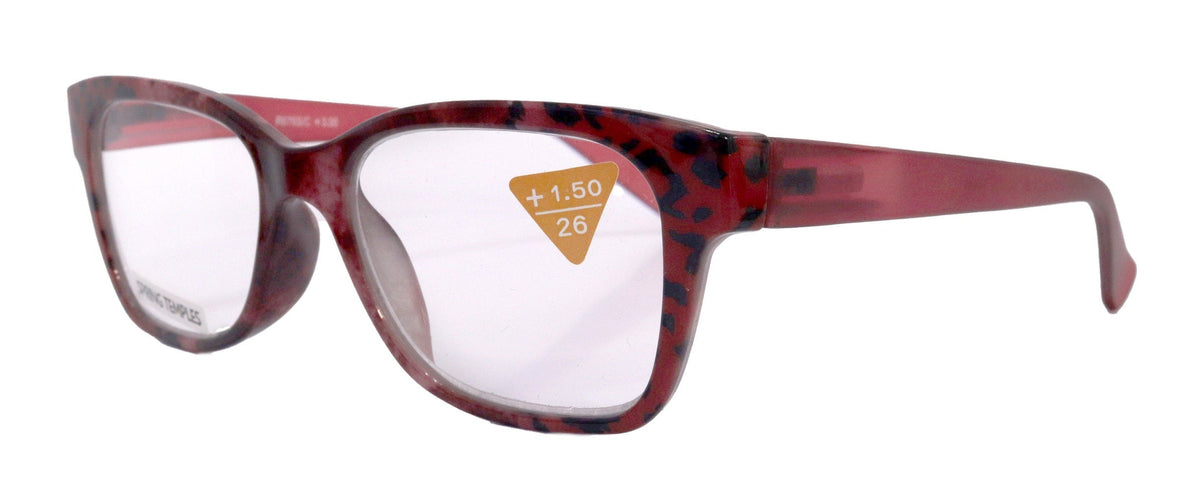 The Bohemian, (Premium) Reading Glasses High End Reading Glass +1.25 to +4 magnifying glasses, Square. optical Frames
