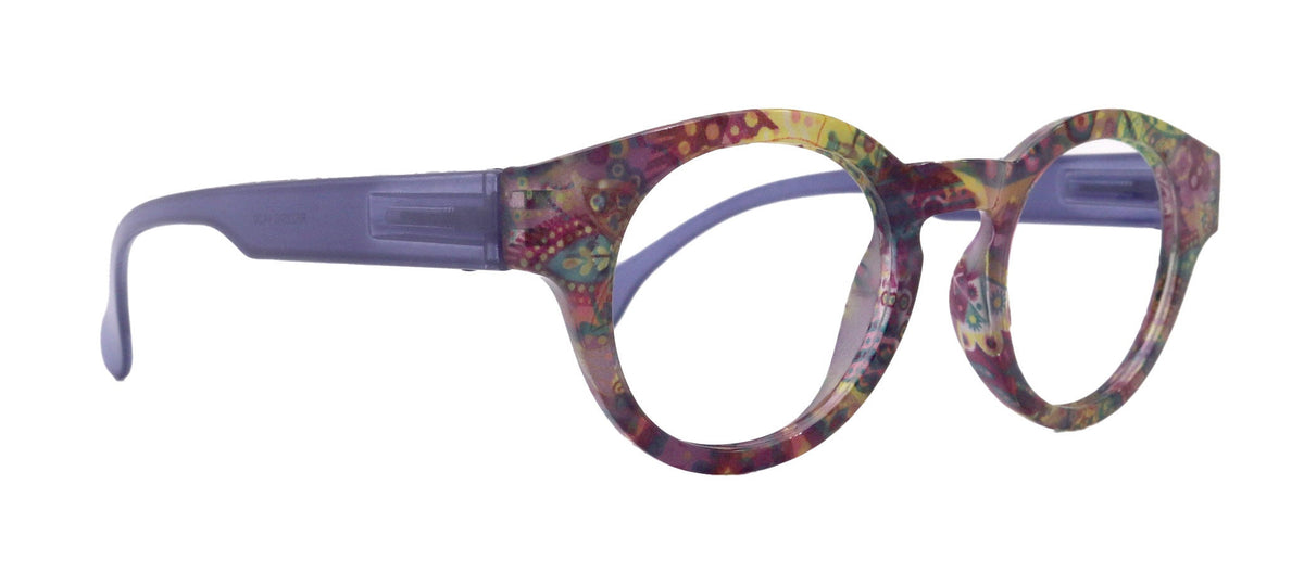 Selena Premium Reading Glasses High End Readers +1.25 .. +3.00 +4.00 (Blue) Round Optical Frames. NY Fifth Avenue.
