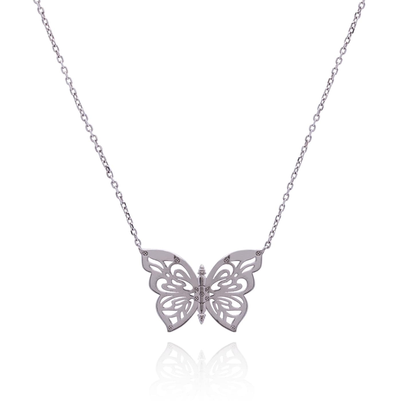 .925 Silver Papillon Butterfly Women&