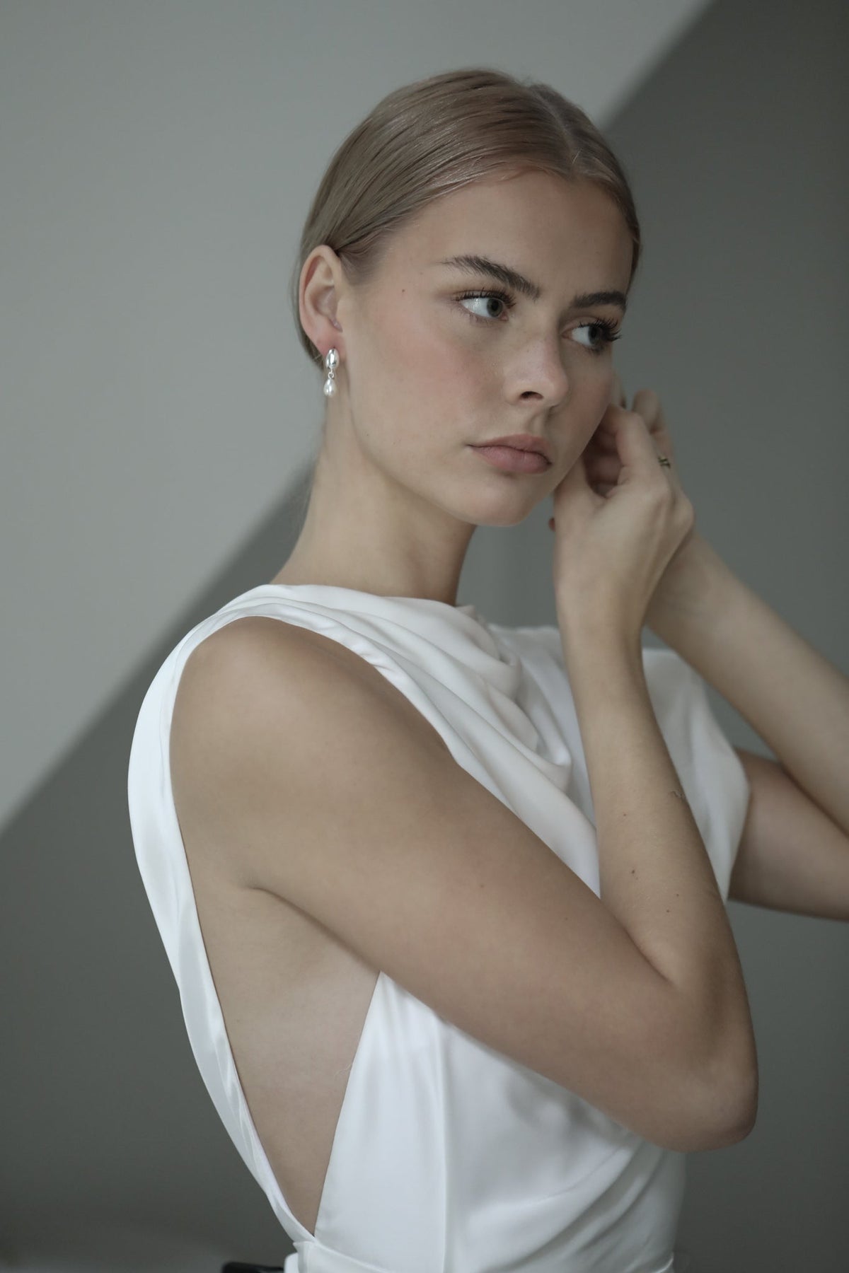 Orb Pearl Drop Earrings