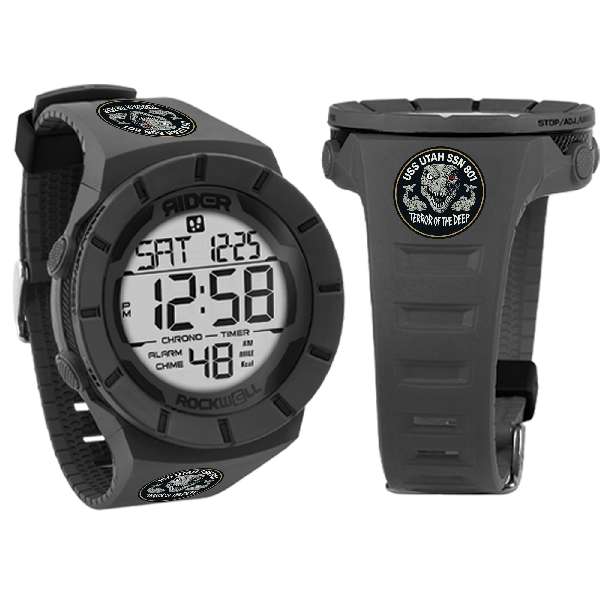 Coliseum Fit™ (Phantom Black) Watch - USS Utah Edition