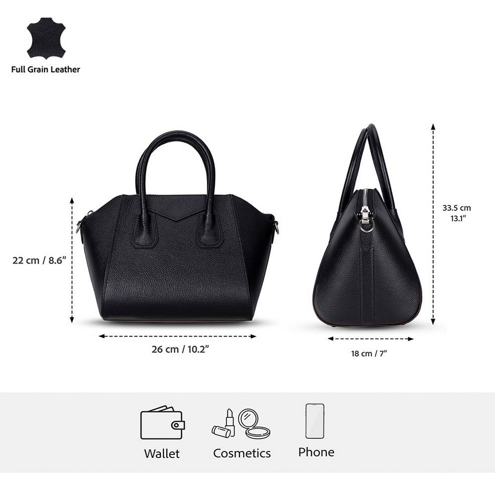 Lorenza Medium Women’s Leather Bag – Genuine Leather Handbag for Everyday Elegance | Minimal &amp; Handcrafted