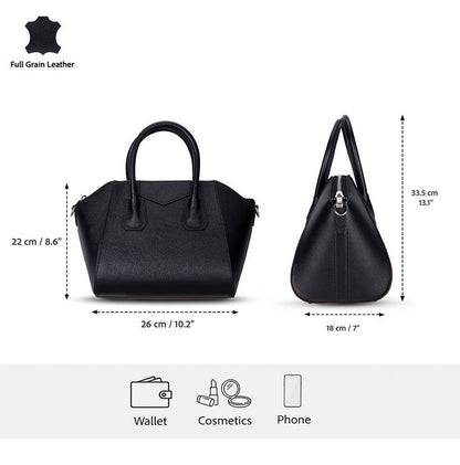 Lorenza Medium Women’s Leather Bag – Genuine Leather Handbag for Everyday Elegance | Minimal &amp; Handcrafted