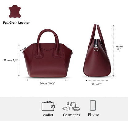 Lorenza Medium Women’s Leather Bag – Genuine Leather Handbag for Everyday Elegance | Minimal &amp; Handcrafted