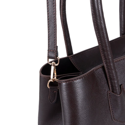 Carrera Novelya Women’s Leather Bag – Full-Grain Calf Leather Top Handle Bag for Elevated Everyday Carry | Minimal &amp; Handcrafted