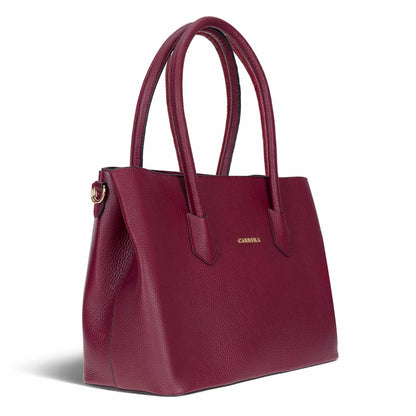 Carrera Novelya Women’s Leather Bag – Full-Grain Calf Leather Top Handle Bag for Elevated Everyday Carry | Minimal &amp; Handcrafted