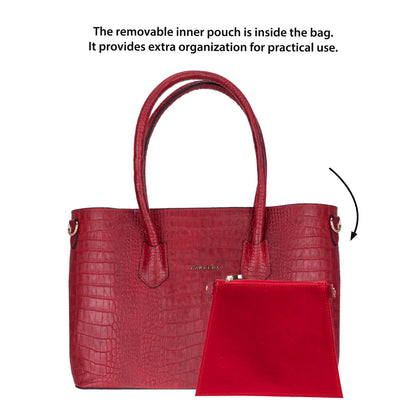 Carrera Novelya Women’s Leather Bag – Full-Grain Calf Leather Top Handle Bag for Elevated Everyday Carry | Minimal &amp; Handcrafted