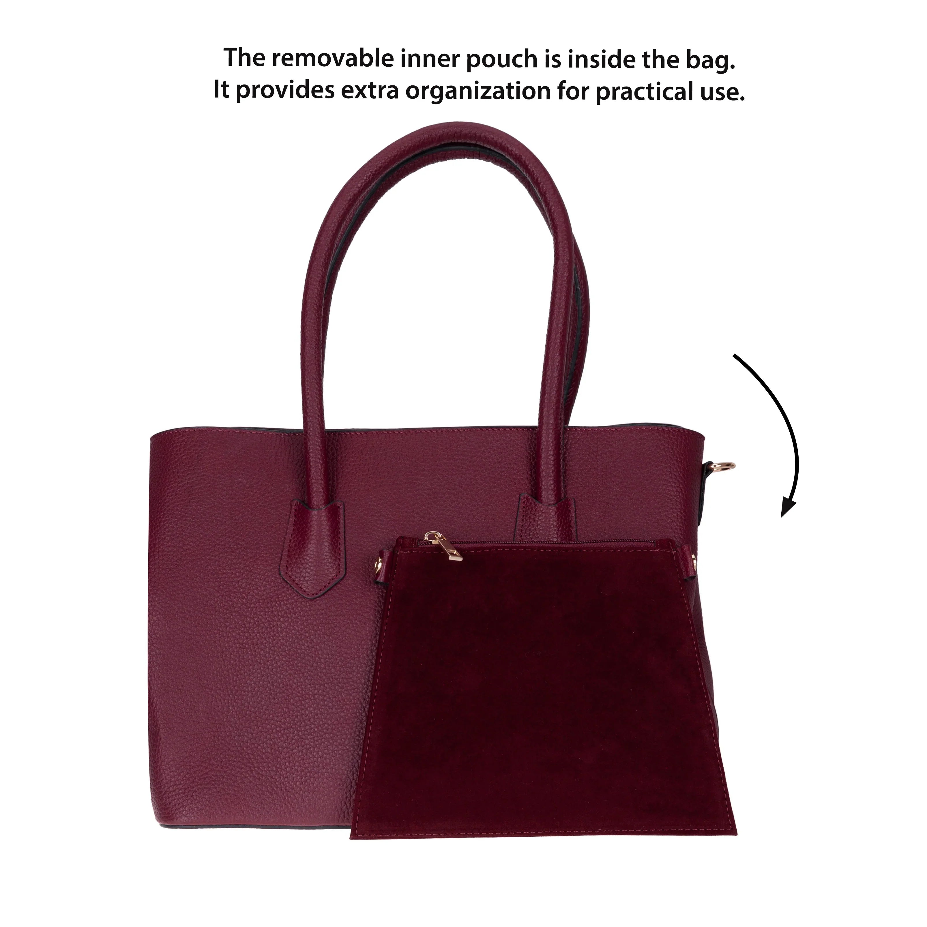 Carrera Novelya Women’s Leather Bag – Full-Grain Calf Leather Top Handle Bag for Elevated Everyday Carry | Minimal &amp; Handcrafted