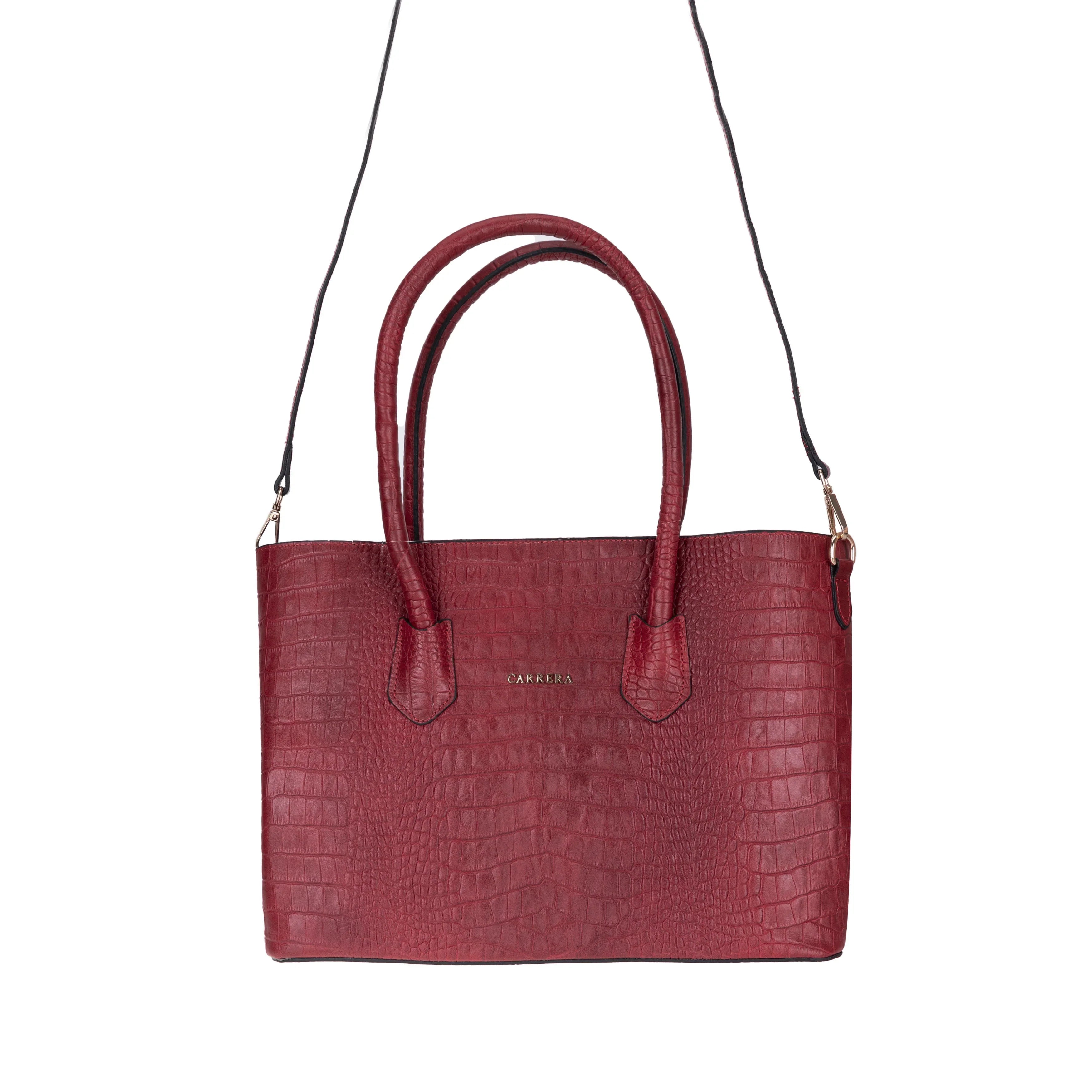 Carrera Novelya Women’s Leather Bag – Full-Grain Calf Leather Top Handle Bag for Elevated Everyday Carry | Minimal &amp; Handcrafted