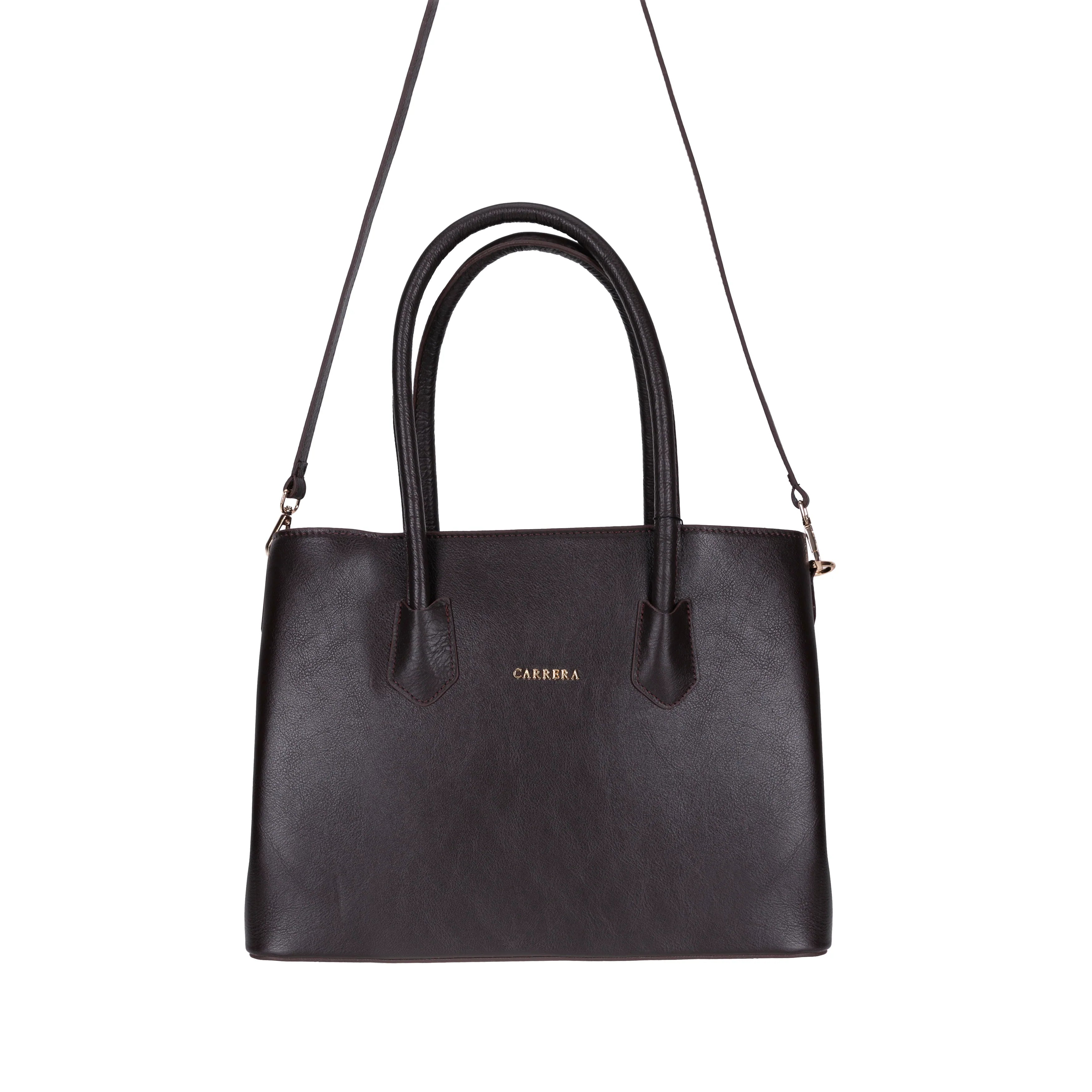 Carrera Novelya Women’s Leather Bag – Full-Grain Calf Leather Top Handle Bag for Elevated Everyday Carry | Minimal &amp; Handcrafted