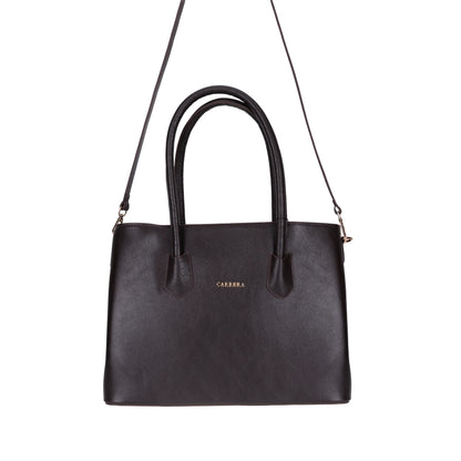 Carrera Novelya Women’s Leather Bag – Full-Grain Calf Leather Top Handle Bag for Elevated Everyday Carry | Minimal &amp; Handcrafted