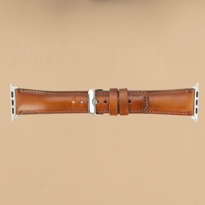 Apple Watch Rustic Brown Leather Strap - Boston