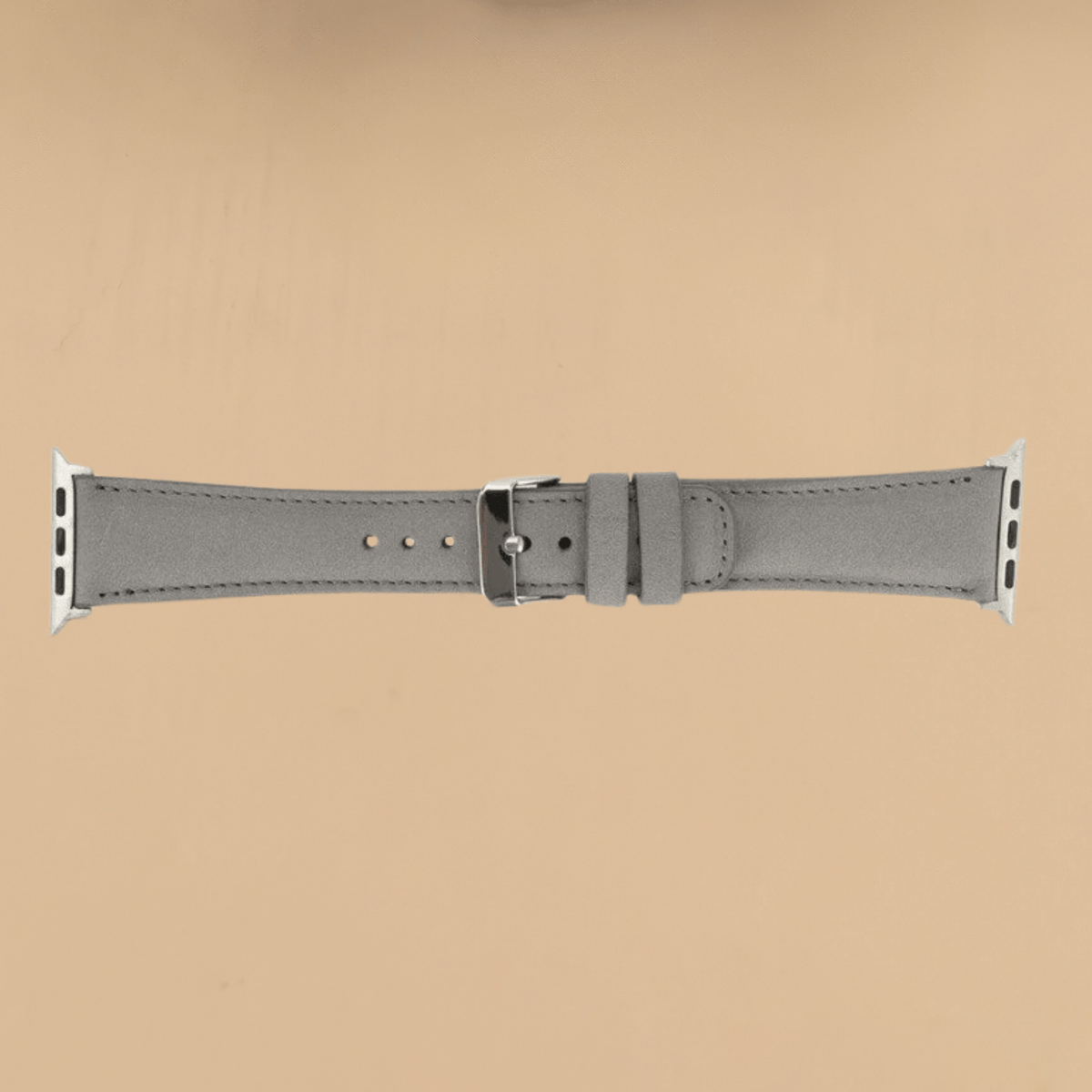 Apple Watch Grey Leather Strap - Boston