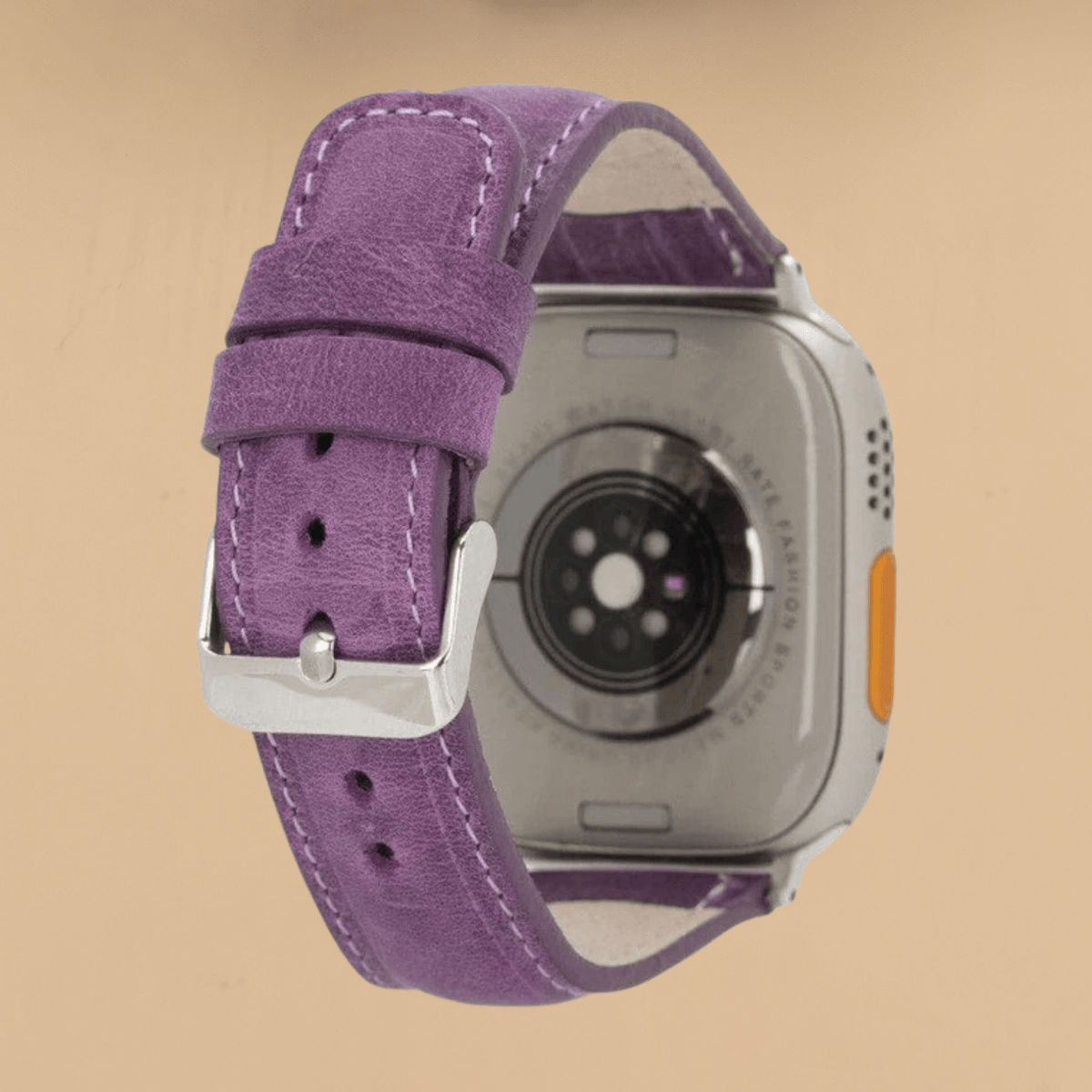 Apple Watch Purple Leather Strap - Boston