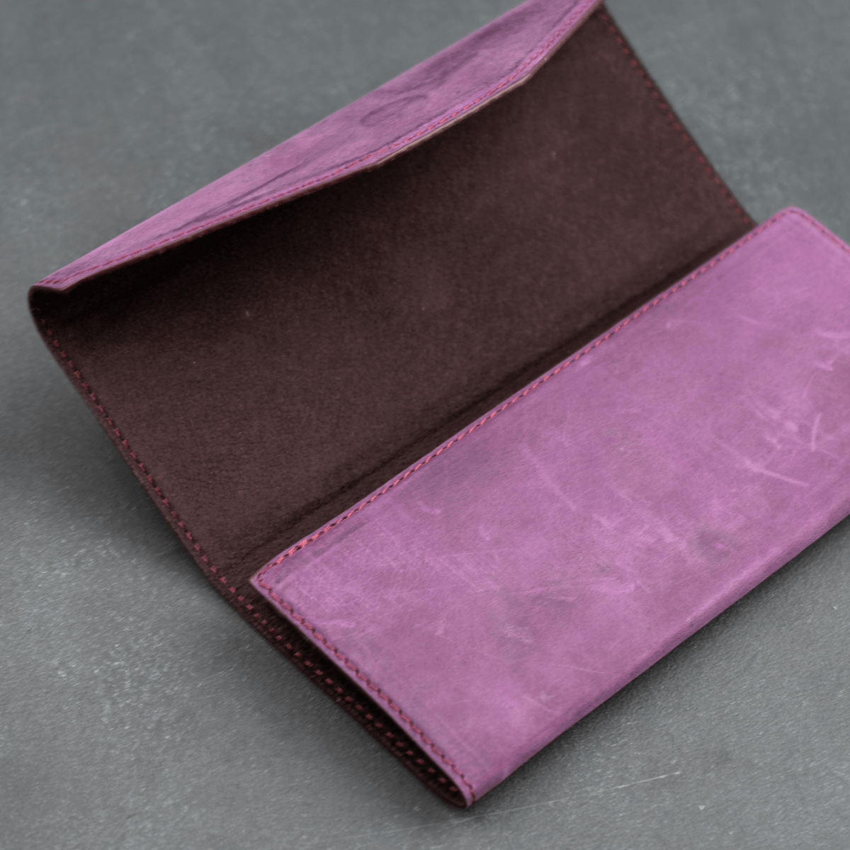 Luxury Leather Sunglasses Case - Purple - Louisville