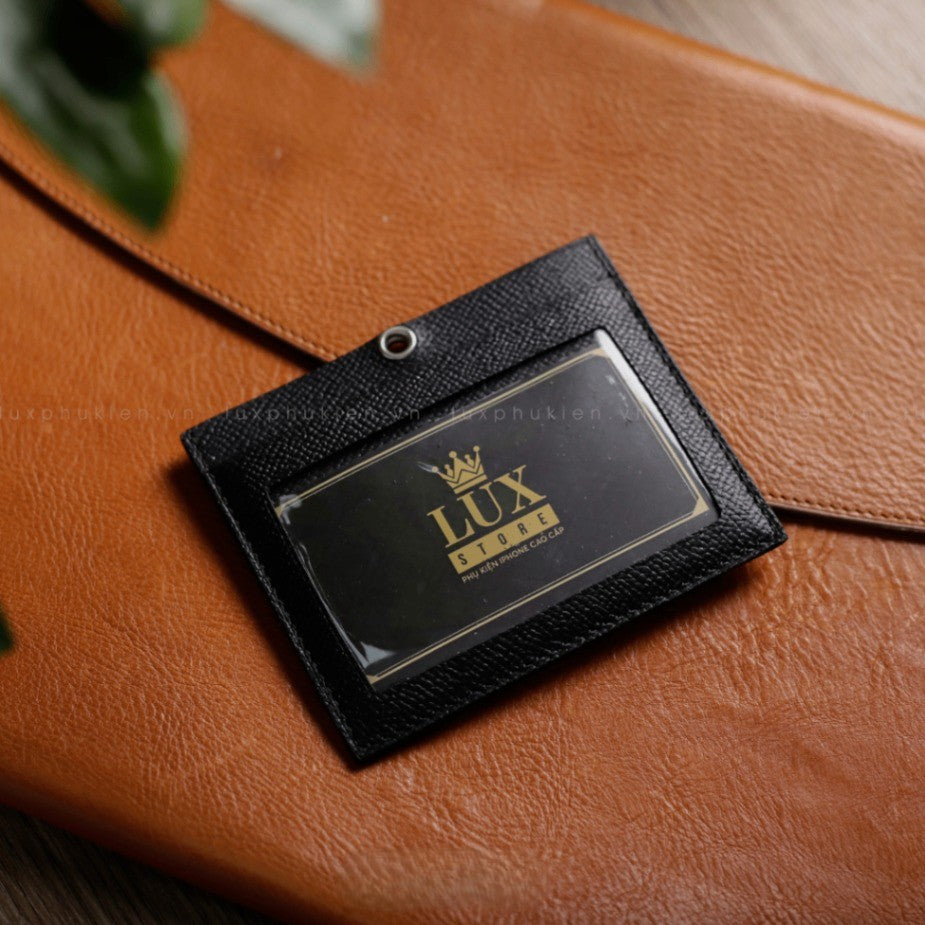 Authentic LV Leather Lanyard ID &amp; Card Holder 2 – Limited Edition