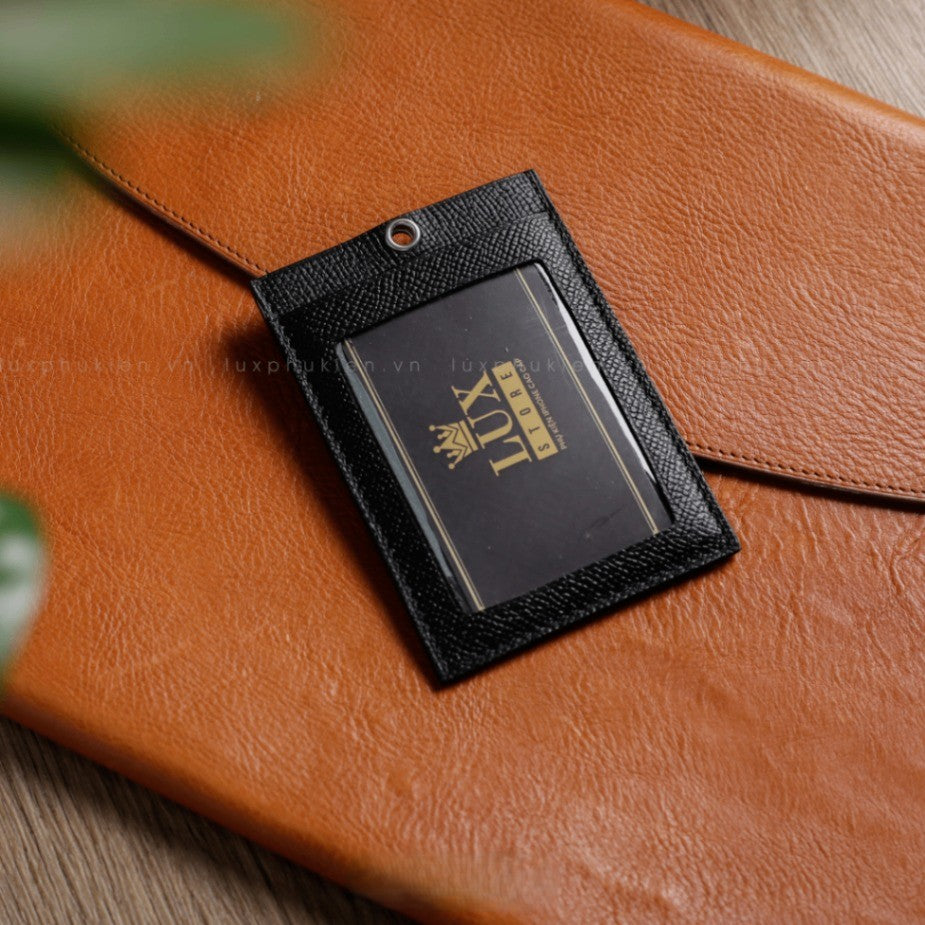 Authentic LV Leather Lanyard ID &amp; Card Holder – Limited Edition