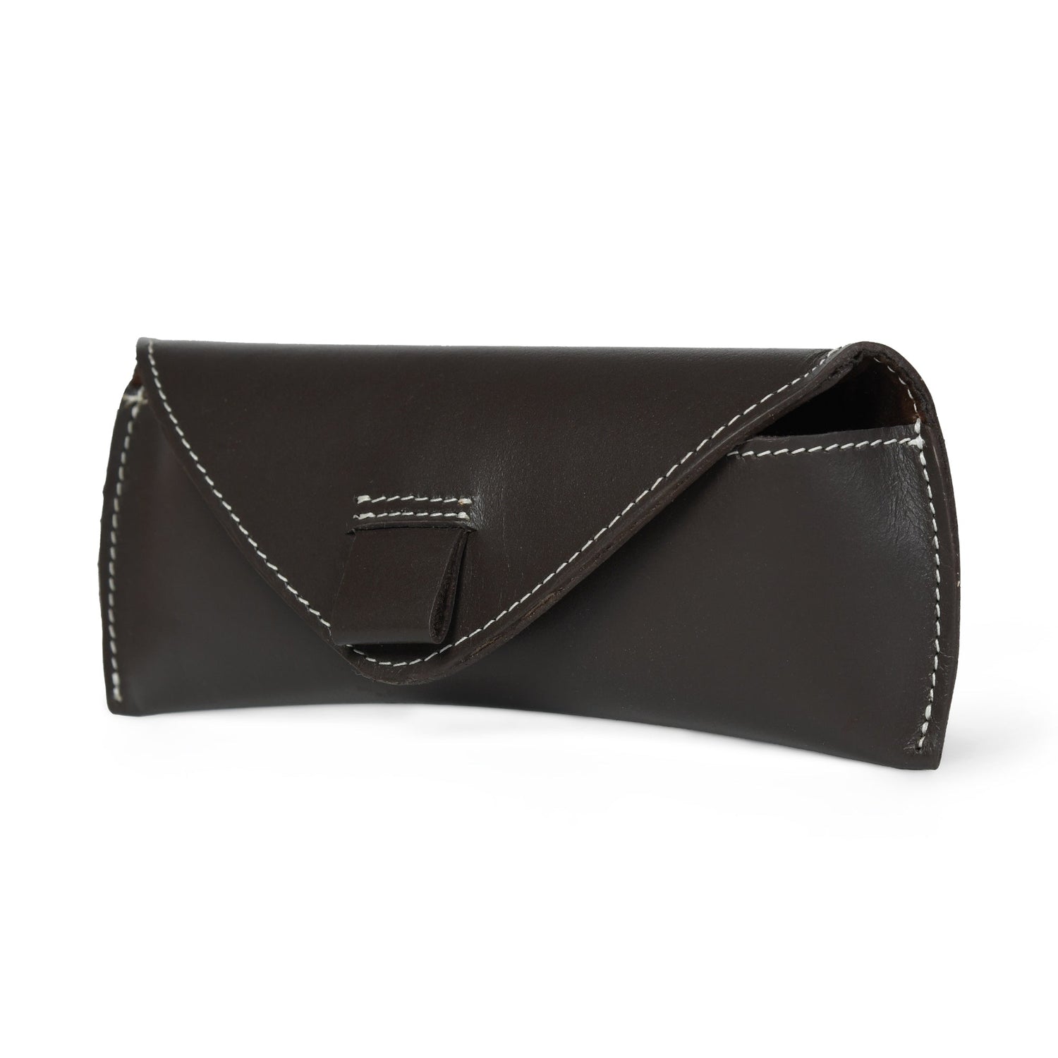 Brown Guard Leather Sunglass Case