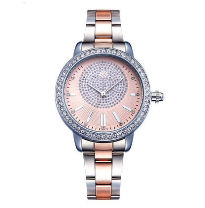 Women Watch New Quartz Top Brand Luxury Fashion Crystal Wristwatches Ladies Gift Relogio Feminino