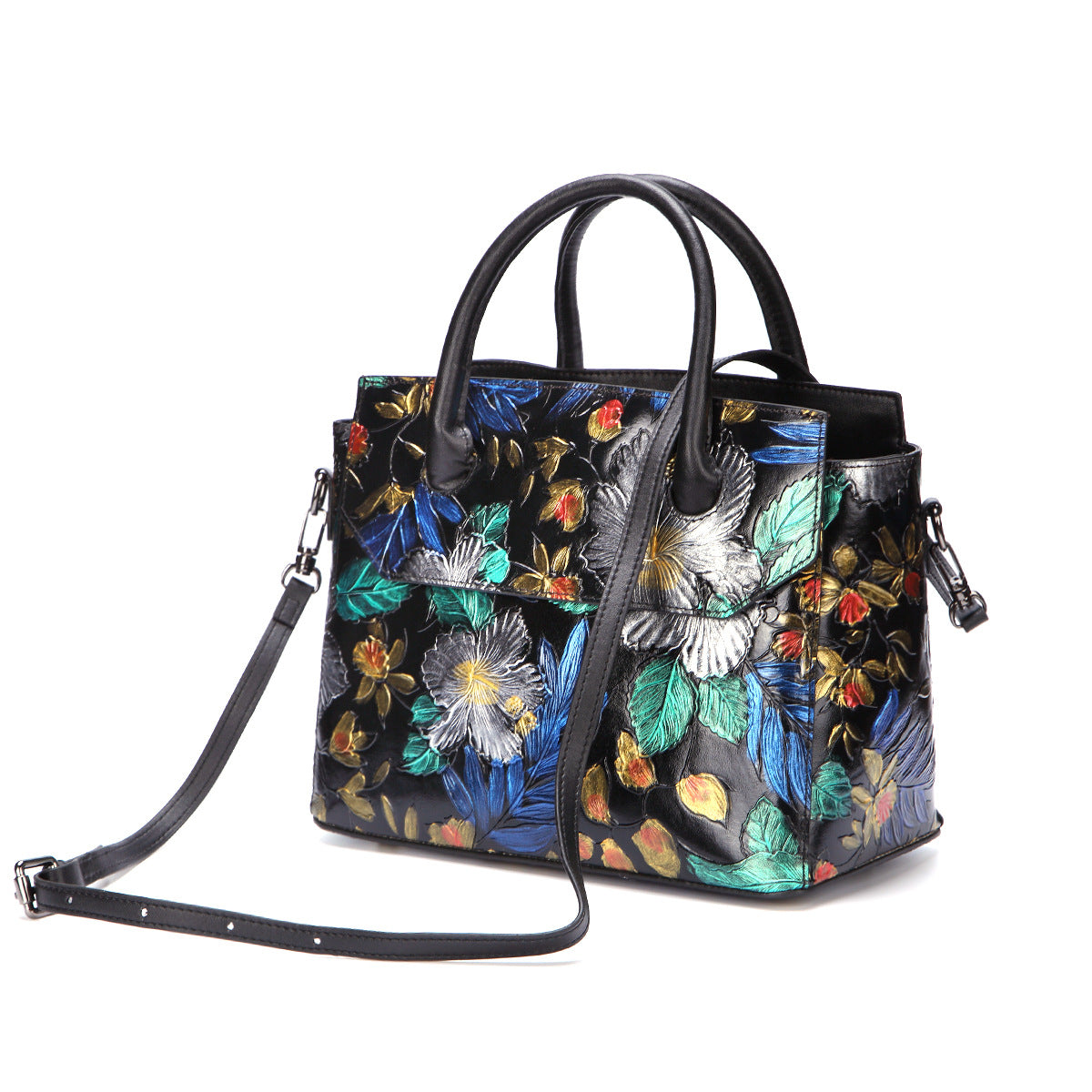 First Layer Cowhide Fashion Hand-painted Women&