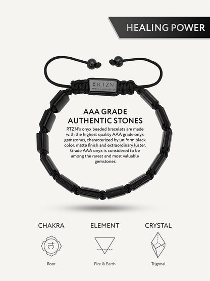 Black Onyx Beaded Bracelet - Havana