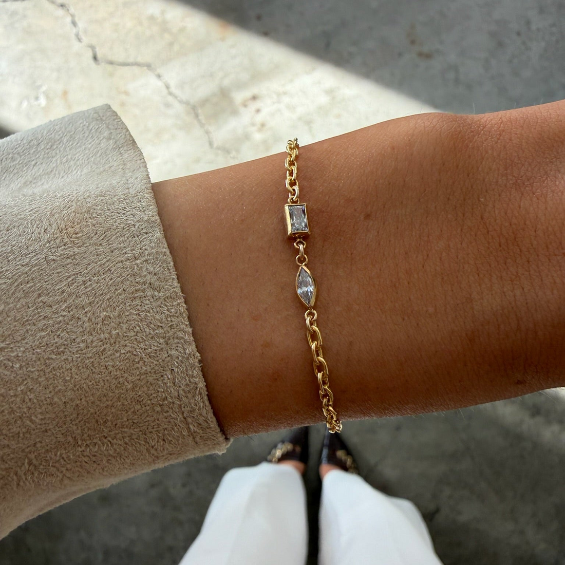 two stone bracelet