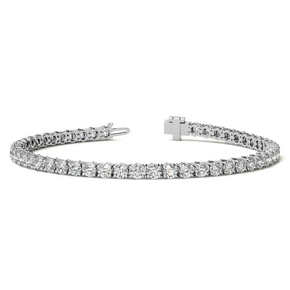 8.5 CTW Lab Grown Diamond Tennis Bracelet in 14kt White/Yellow Gold (G/VS) AGI Certified
