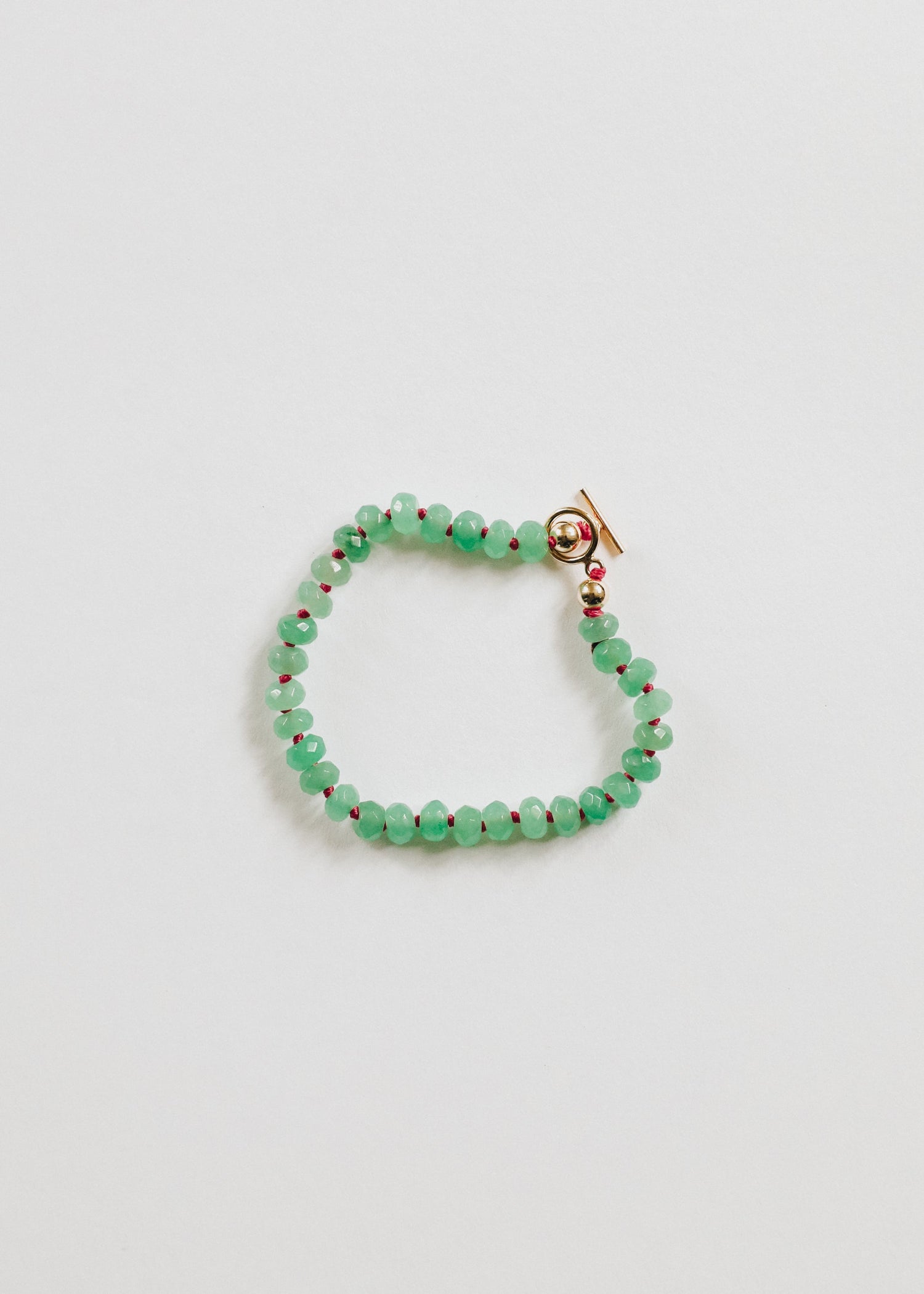 Natural Aventurine + 14k Gold Filled Toggle || Gemstone Bracelet or Anklet